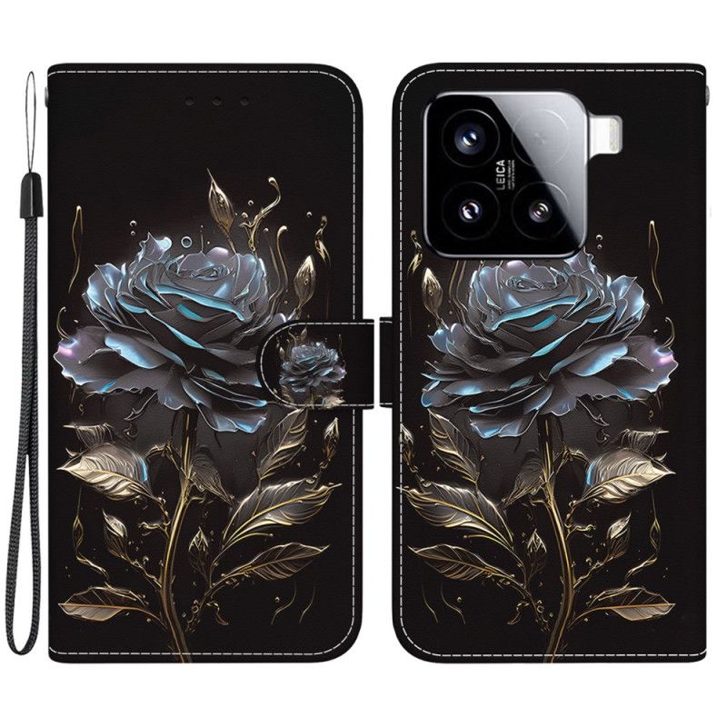 Flip Cover Til Xiaomi 15 Sort Rose
