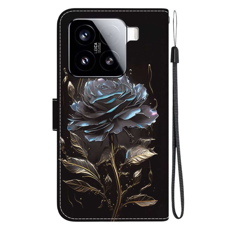 Flip Cover Til Xiaomi 15 Sort Rose