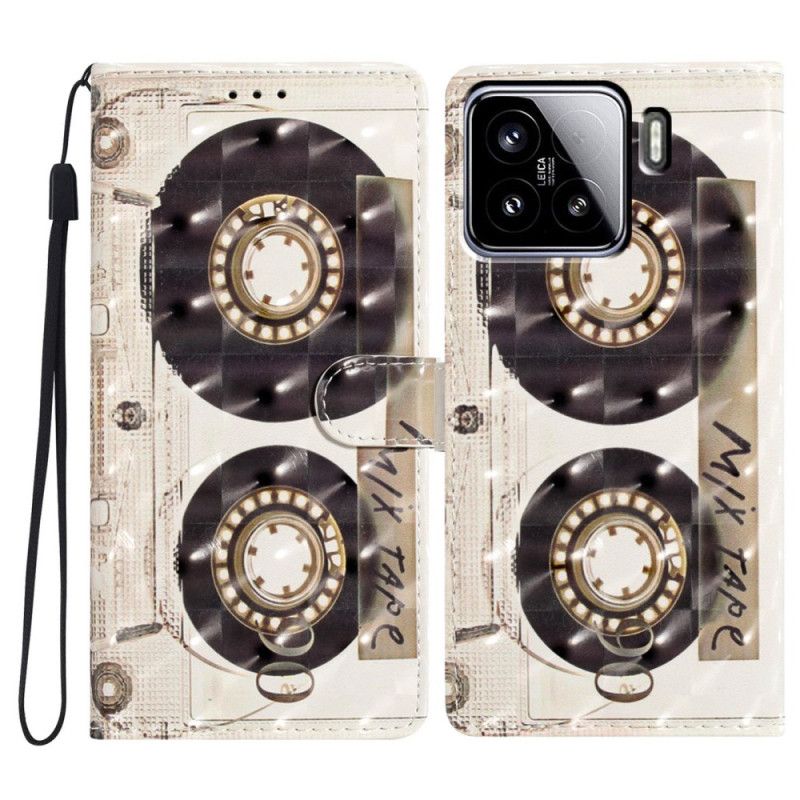 Flip Cover Xiaomi 15 3d-kassettestil