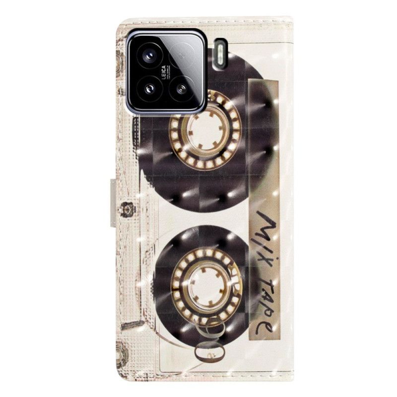 Flip Cover Xiaomi 15 3d-kassettestil