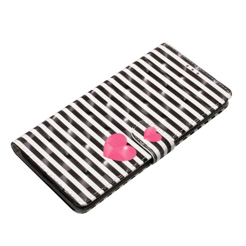 Flip Cover Xiaomi 15 3d-striber Og Hjerter