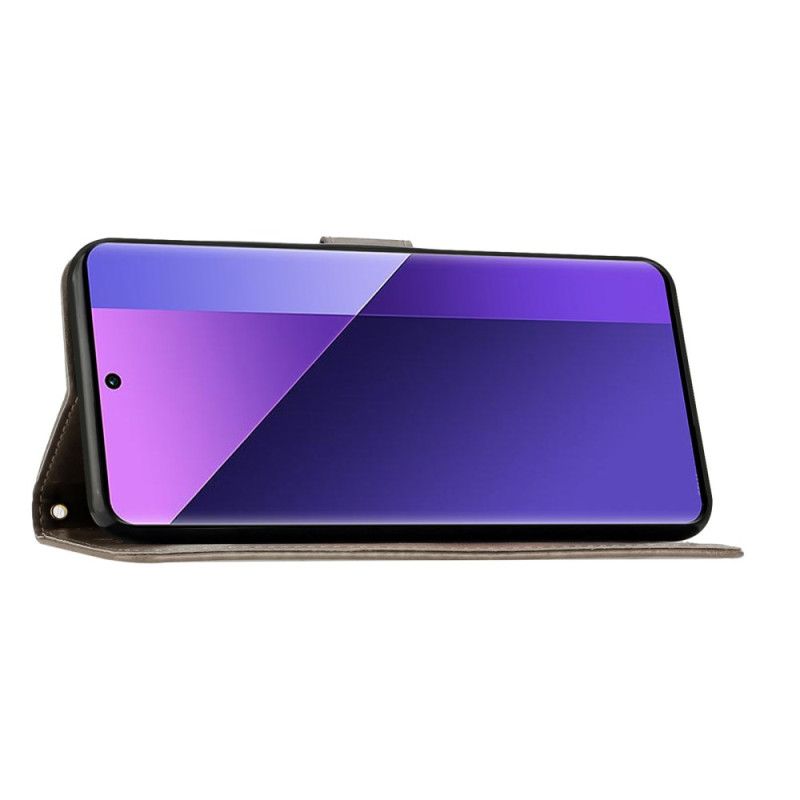 Flip Cover Xiaomi 15 Blomstermønster