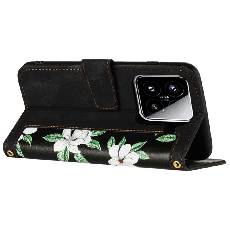 Flip Cover Xiaomi 15 Blomsterpung