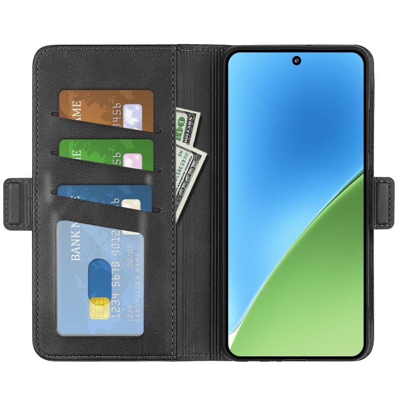 Flip Cover Xiaomi 15 Dobbeltspænde