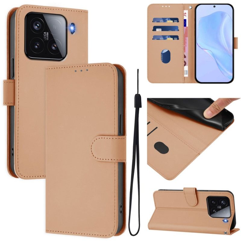 Flip Cover Xiaomi 15 Integreret Stativ Med Justerbare Synsvinkler