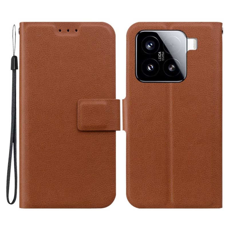Flip Cover Xiaomi 15 Klassisk Rem
