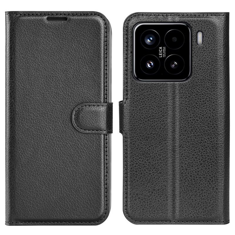 Flip Cover Xiaomi 15 Litchi Kunstlæder Klassisk