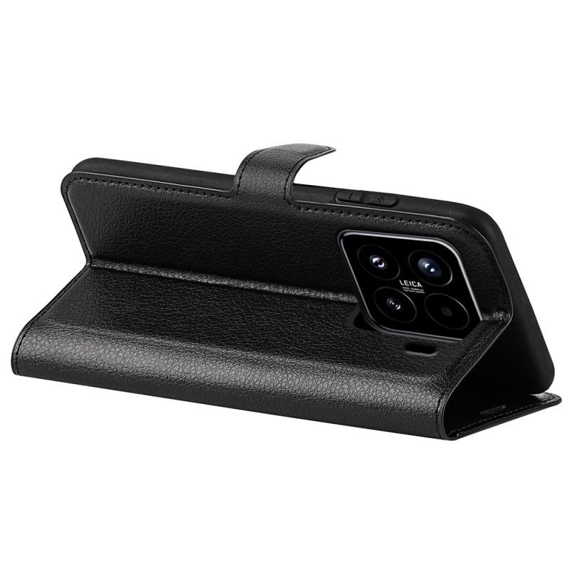 Flip Cover Xiaomi 15 Litchi Kunstlæder Klassisk