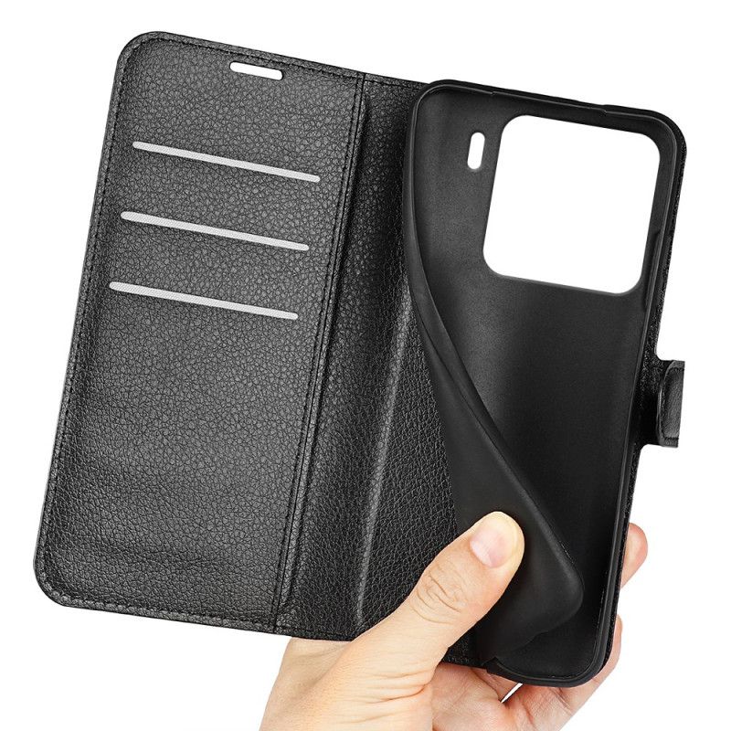 Flip Cover Xiaomi 15 Litchi Kunstlæder Klassisk