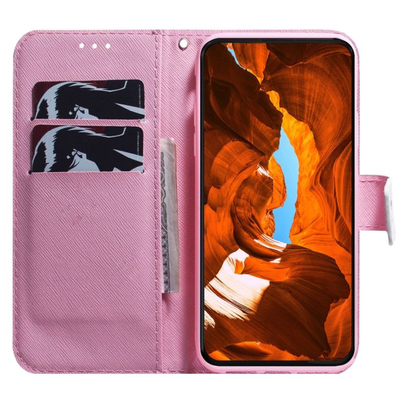 Flip Cover Xiaomi 15 Lyserød Blomst