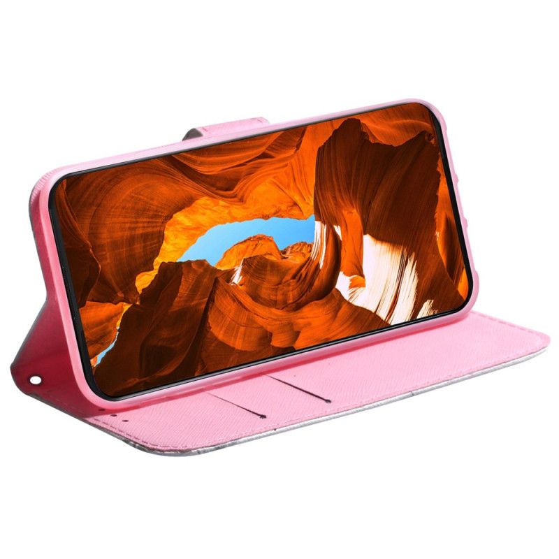 Flip Cover Xiaomi 15 Lyserød Blomst