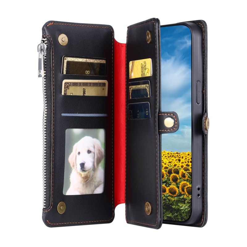 Flip Cover Xiaomi 15 Møntpung Og 8 Kortrum