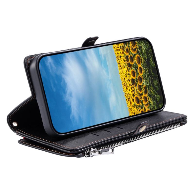 Flip Cover Xiaomi 15 Møntpung Og 8 Kortrum