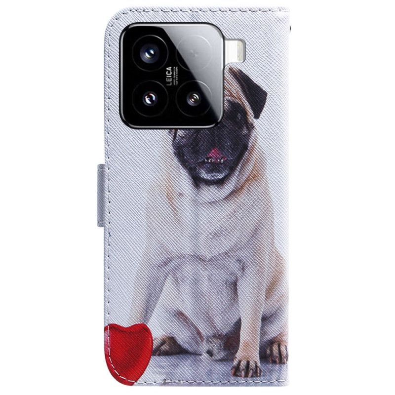 Flip Cover Xiaomi 15 Mopshund