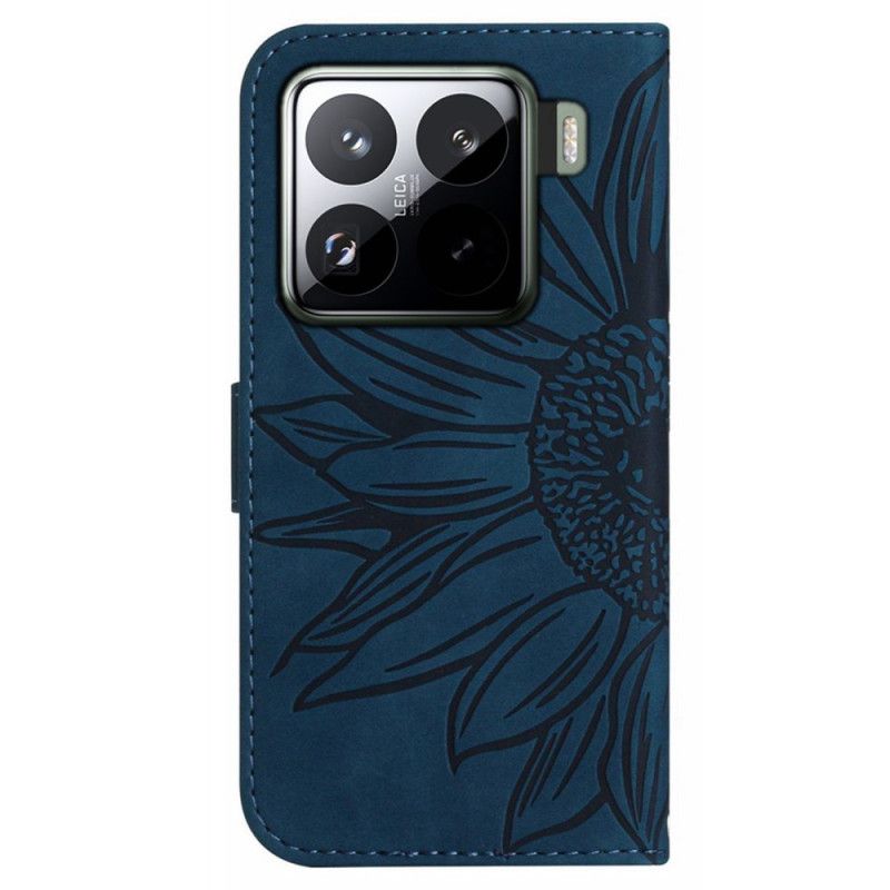 Flip Cover Xiaomi 15 Snor Med Solsikkeprint