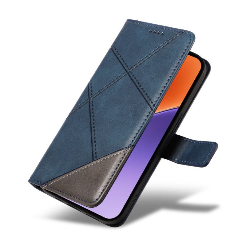 Flip Cover Xiaomi 15 Tofarvede Linjer Og Striber