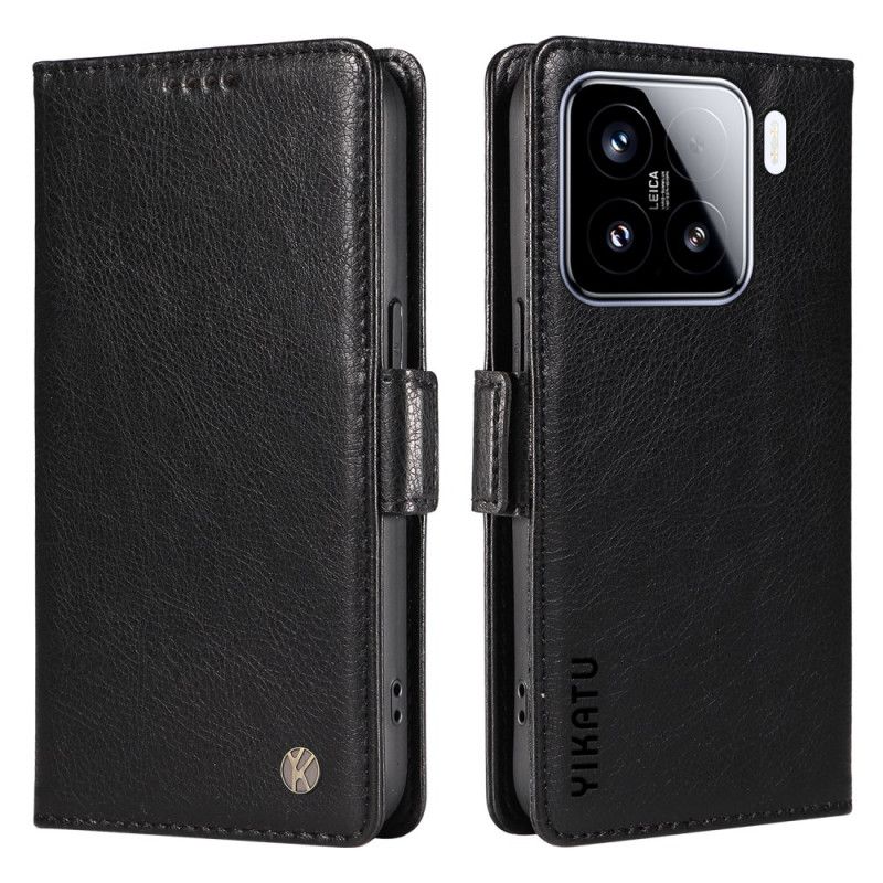 Flip Cover Xiaomi 15 Yikatu Retro Effekt