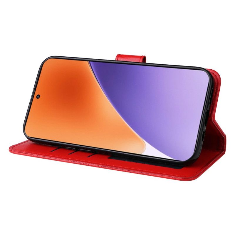 Læder Cover Xiaomi 15 Solsikkemønster