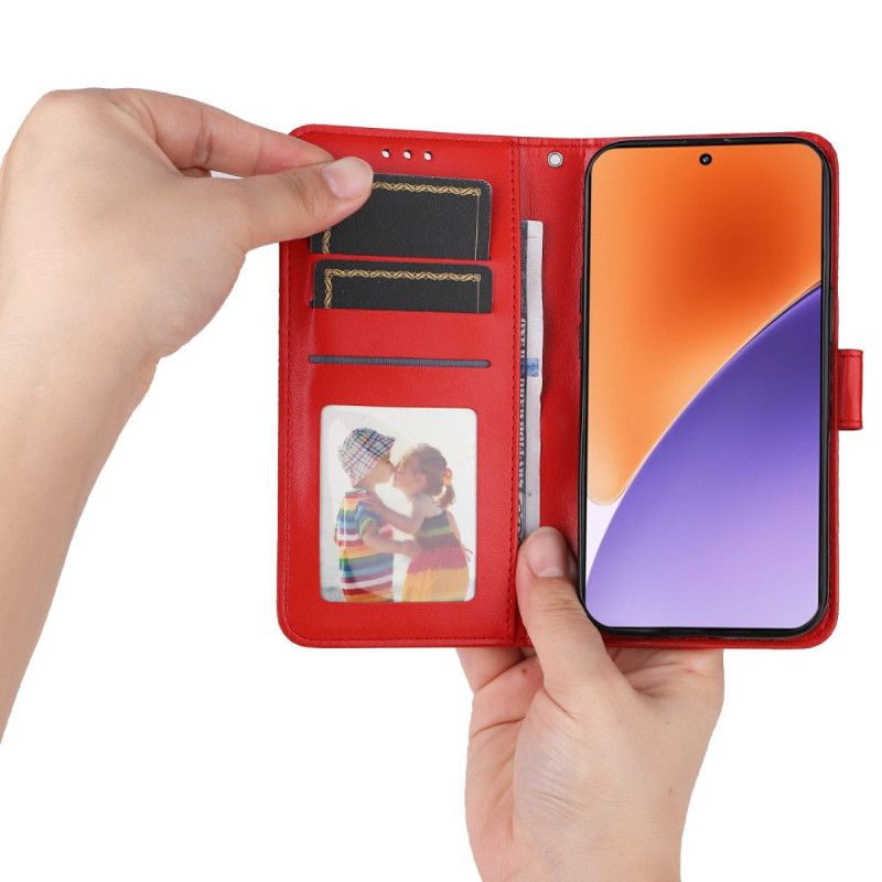 Læder Cover Xiaomi 15 Solsikkemønster