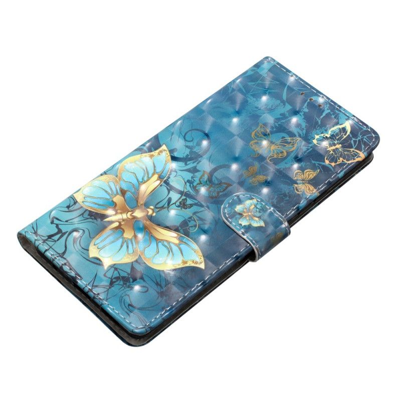 Læder Cover Xiaomi 15 Telefon Etui 3d-sommerfugle