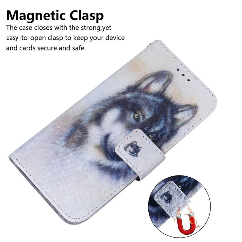 Læder Cover Xiaomi 15 Telefon Etui Akvarelhund
