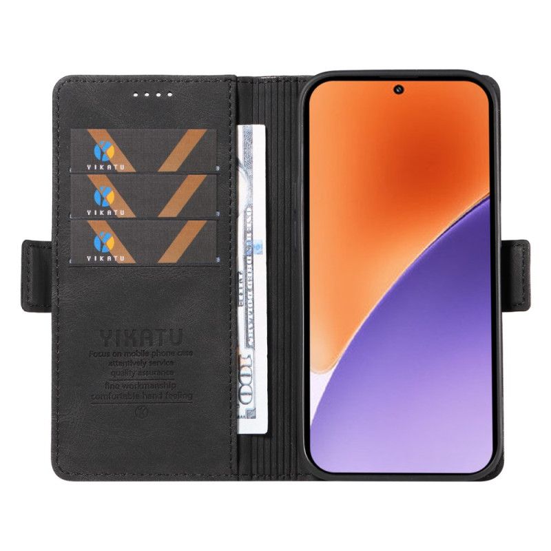 Læder Cover Xiaomi 15 Telefon Etui Ykatu Ruskindseffekt