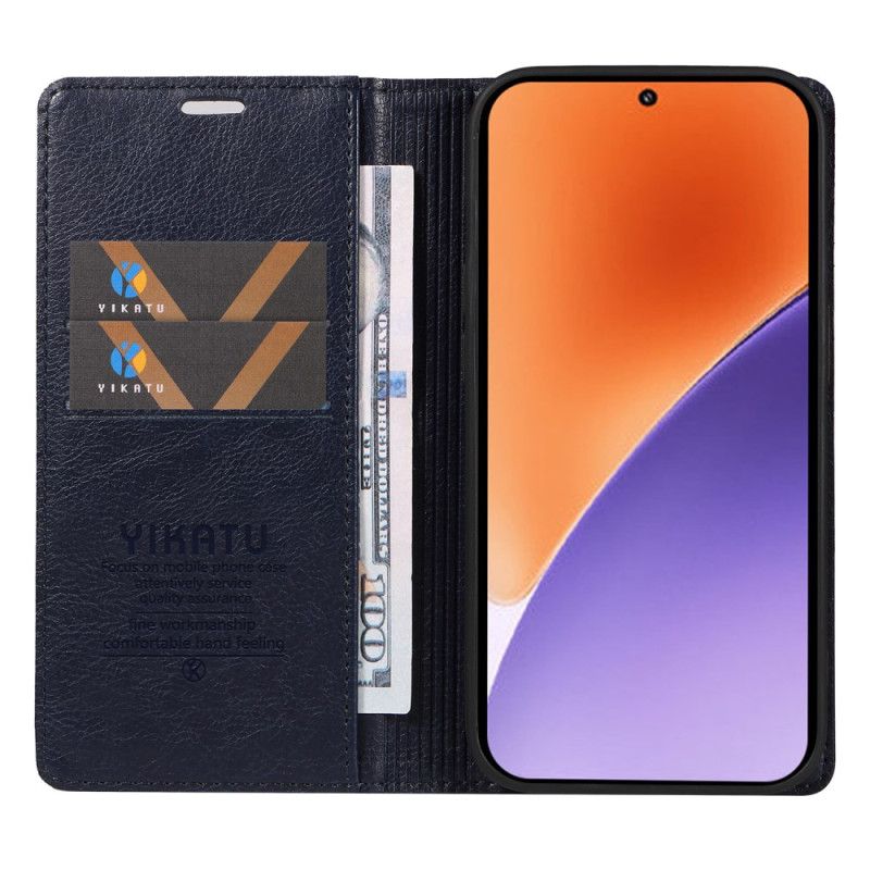Læder Cover Xiaomi 15 Yikatu Vintage Stil