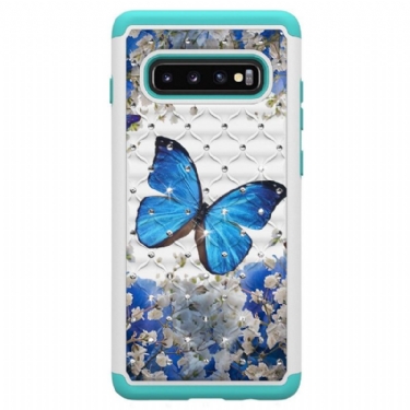 Cover Samsung Galaxy S10 Plus Stødsikker Blå Sommerfugl