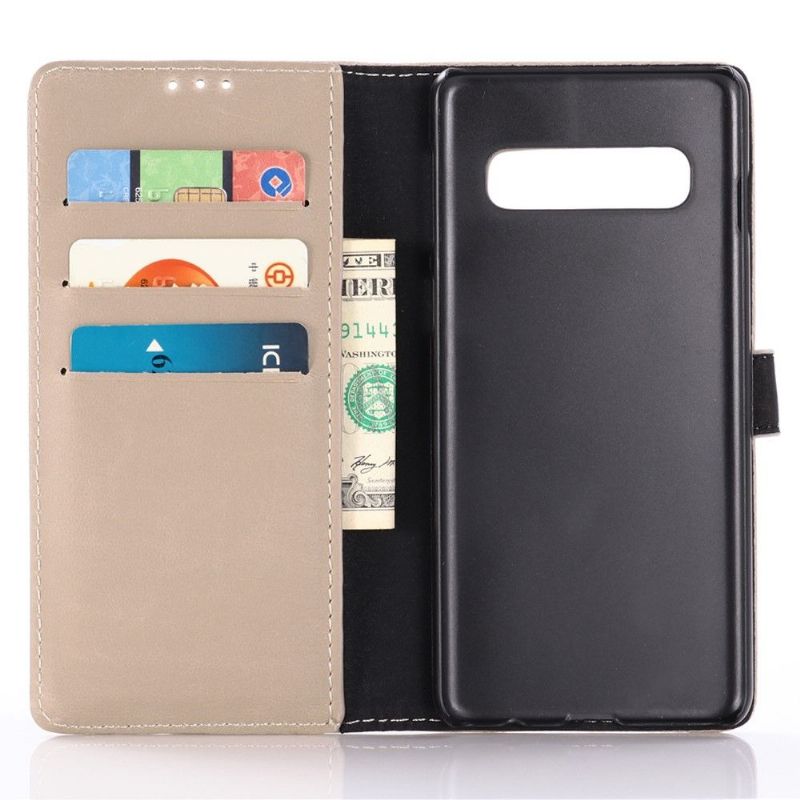 Etui Samsung Galaxy S10 Plus Retro Kunstlæder