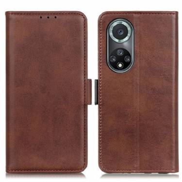 Flip Cover Honor 50 Pro Læder Cover Dobbelt Klap