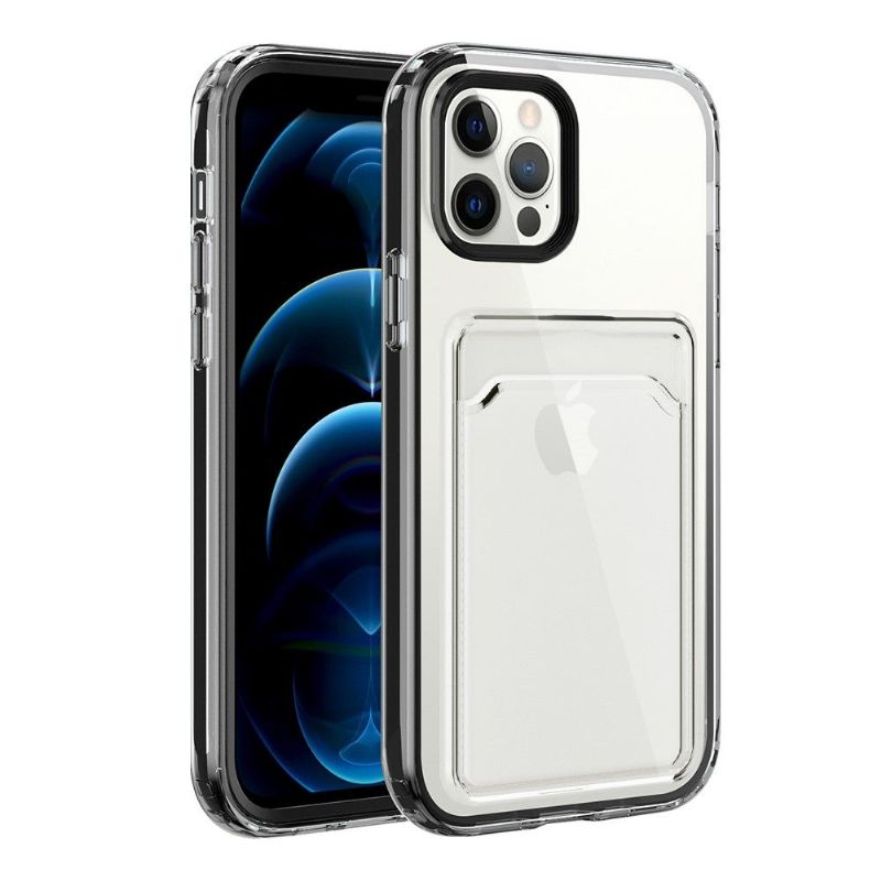 Cover iPhone 13 Mini Gennemsigtige Kortholdere Kanter Farver