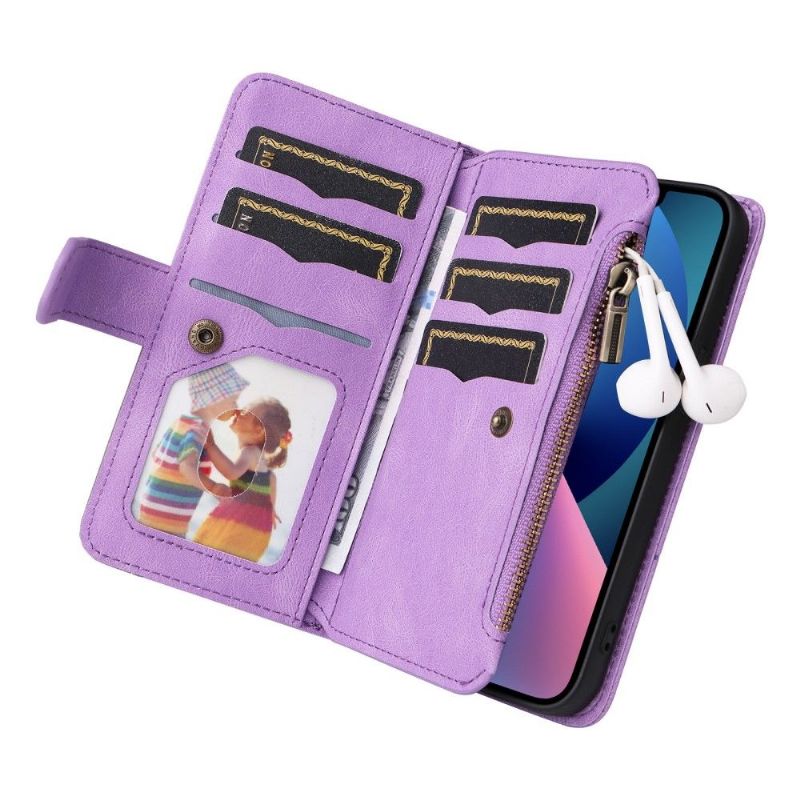 Flip Cover iPhone 13 Mini Hemming Bicolor Artistic 002 Series