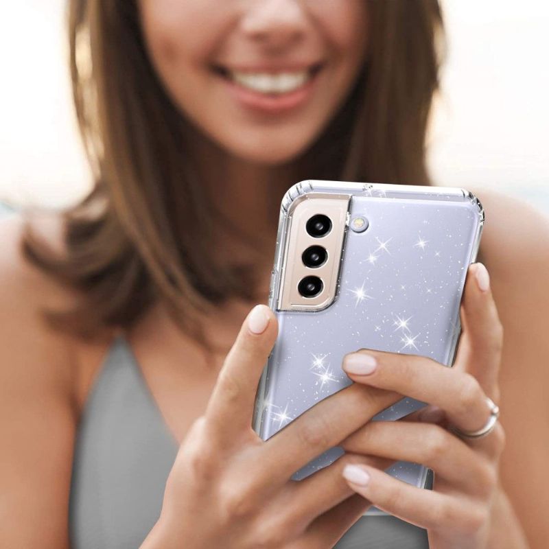 Cover Samsung Galaxy S22 5G Glitrende Pailletter