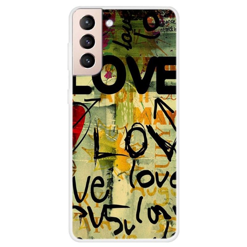 Cover Samsung Galaxy S22 5G Kærlighed Kærlighed Kærlighed