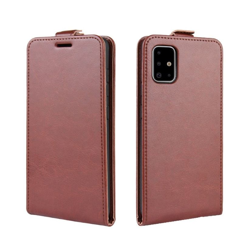 Etui Samsung Galaxy A71 Flip Cover Lodret Kunstlæder