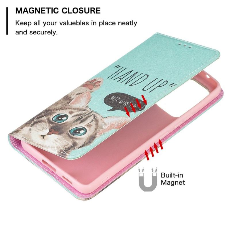 Læder Cover Samsung Galaxy A53 5G Original Hand Up Chat