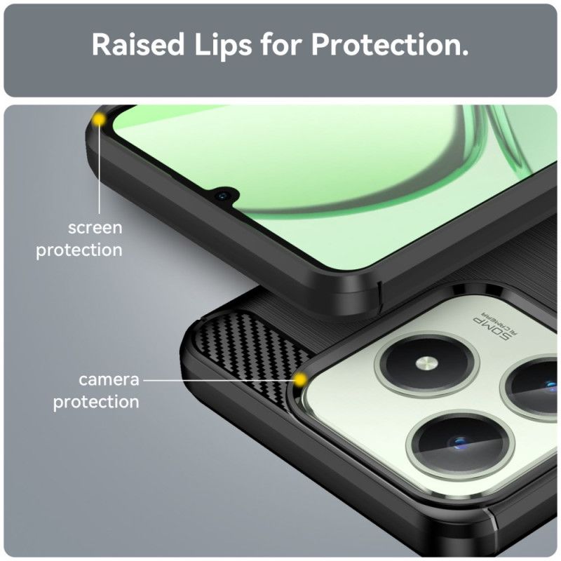 Cover Realme C61 Børstet Kulfiber