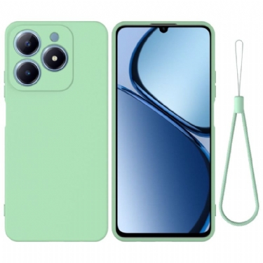 Cover Realme C61 Telefon Etui Flydende Silikone Rem