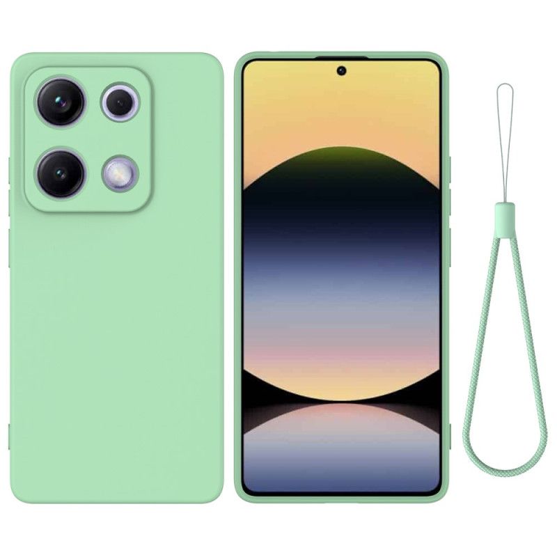 Cover Xiaomi Redmi Note 14s Telefon Etui Flydende Silikone Rem