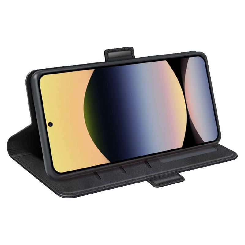 Flip Cover Til Xiaomi Redmi Note 14s Dobbelt Magnetisk Lås