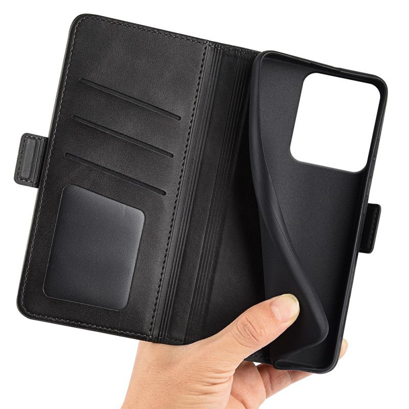 Flip Cover Til Xiaomi Redmi Note 14s Dobbelt Magnetisk Lås