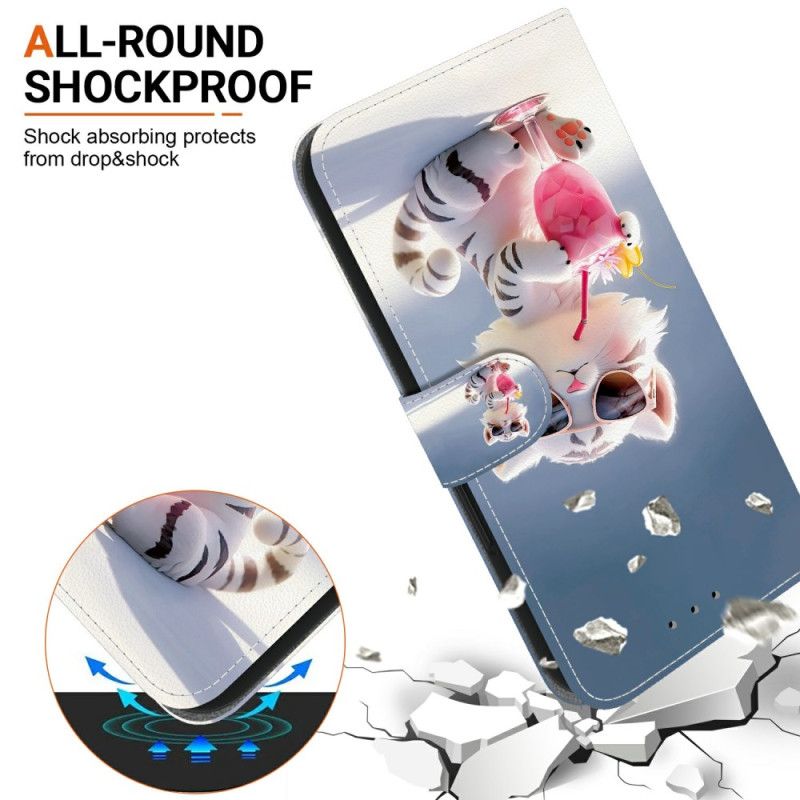 Flip Cover Til Xiaomi Redmi Note 14s Tigerprint