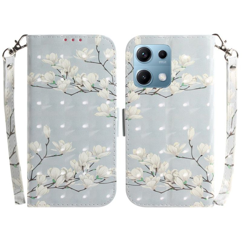 Flip Cover Xiaomi Redmi Note 14s Magnoliaer Med Snor