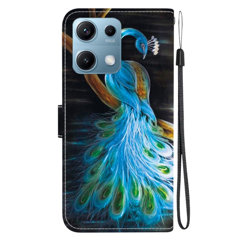 Flip Cover Xiaomi Redmi Note 14s Påfuglemønster