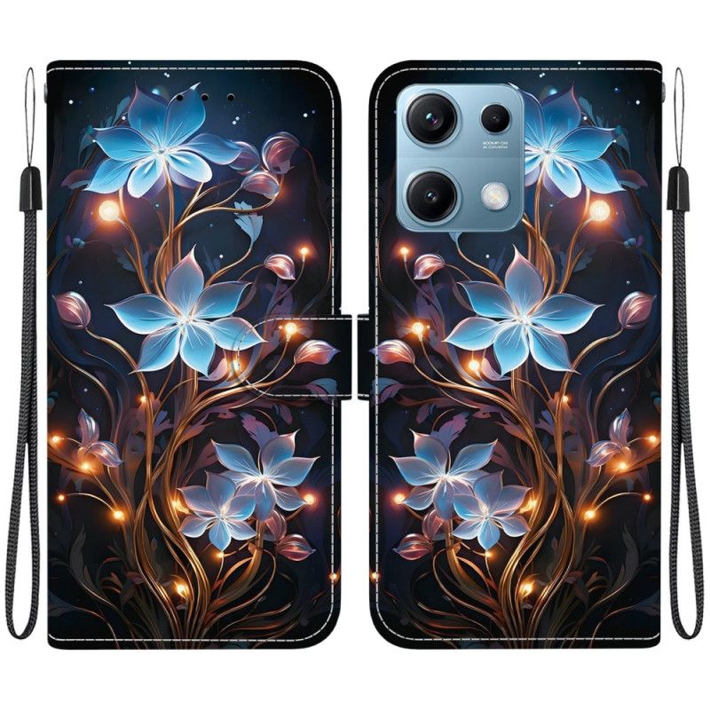 Flip Cover Xiaomi Redmi Note 14s Små Blomster