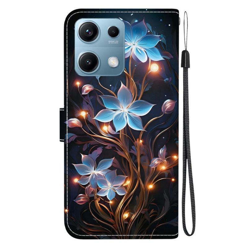 Flip Cover Xiaomi Redmi Note 14s Små Blomster