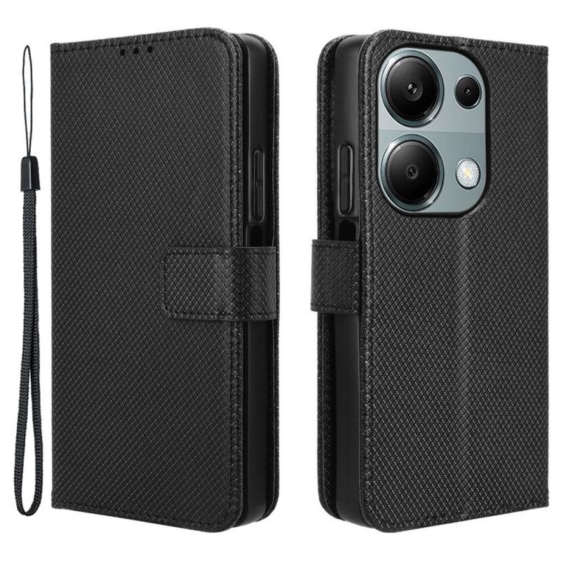 Læder Cover Xiaomi Redmi Note 14s Tekstureret Kunstlæder