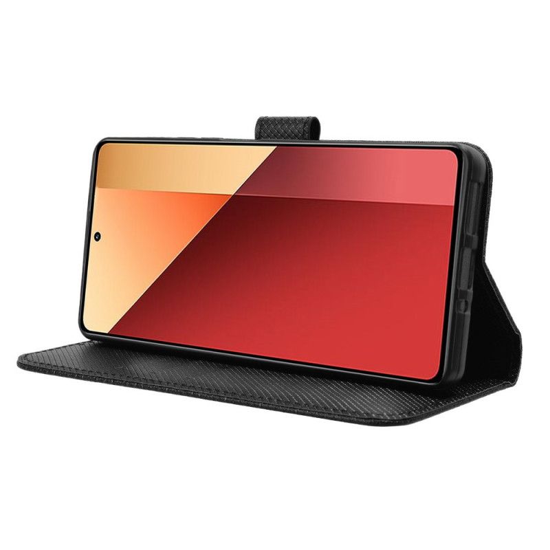 Læder Cover Xiaomi Redmi Note 14s Tekstureret Kunstlæder