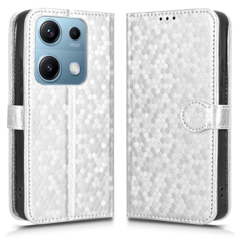 Læder Cover Xiaomi Redmi Note 14s Telefon Etui Glitterprikker