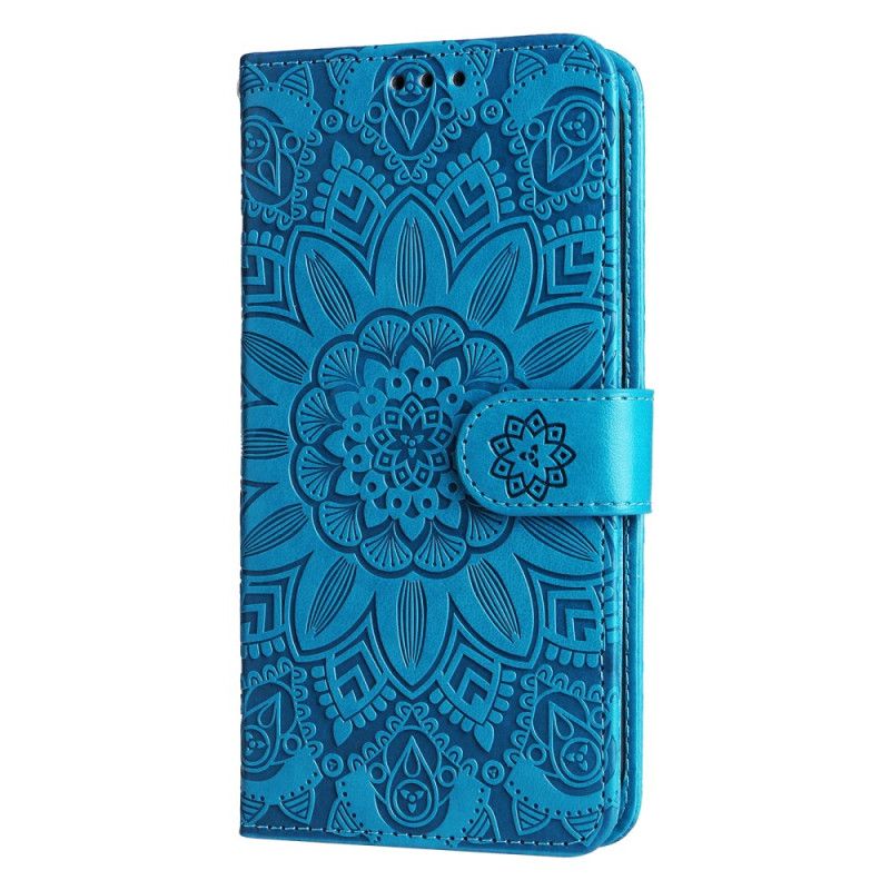 Læder Cover Xiaomi Redmi Note 14s Telefon Etui Mandala Med Rem